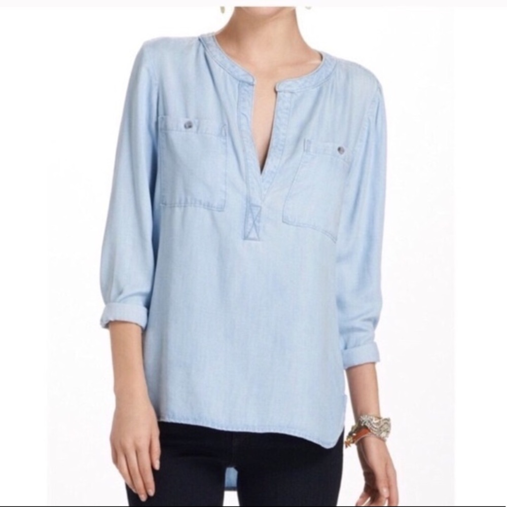 Cloth & Stone Bess Chambray Henley